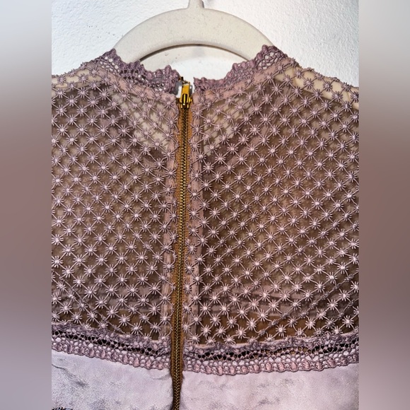 Self-Portrait Bellis Lace Trim Dress With Frilled Sleeves - Picture 15 of 16